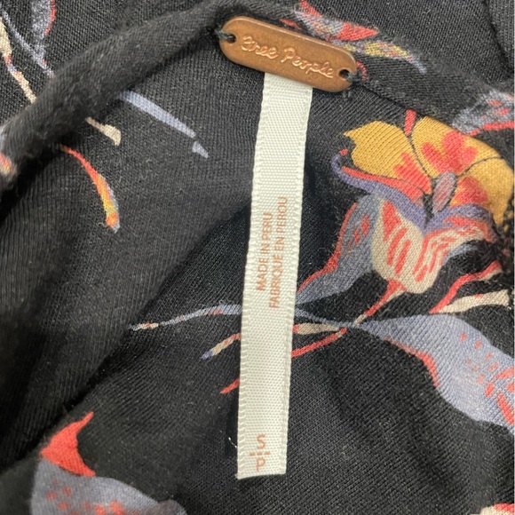 Free People Elsa Twist Open Back Strappy Floral Long Sleeve Shirt - Picture 7 of 8